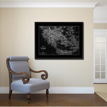 Load image into Gallery viewer, Greece Vintage Monochrome Map Canvas Print, Gifts Picture Frames Home Decor Wall Art