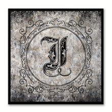 Load image into Gallery viewer, Alphabet I Black Canvas Print Black Frame Kids Bedroom Wall Décor Home Art