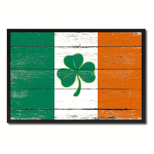 Load image into Gallery viewer, Ireland Saint Patrick Flag Vintage Canvas Print with Picture Frame Home Decor Man Cave Wall Art Collectible Decoration Artwork Gifts