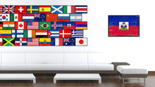 Load image into Gallery viewer, Haiti Country National Flag Vintage Canvas Print with Picture Frame Home Decor Wall Art Collection Gift Ideas
