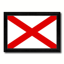 Load image into Gallery viewer, Alabama State Flag Canvas Print with Custom Black Picture Frame Home Decor Wall Art Decoration Gifts