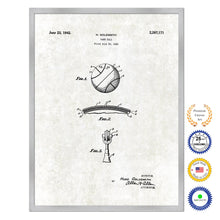 Load image into Gallery viewer, 1942 Game Ball Old Patent Art Print on Canvas Custom Framed Vintage Home Decor Wall Decoration Great for Gifts