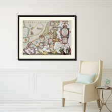 Load image into Gallery viewer, Leo Belgicvs Vintage Antique Map Wall Art Home Decor Gift Ideas Canvas Print Custom Picture Frame