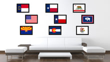 Load image into Gallery viewer, Texas State Flag Canvas Print with Custom Black Picture Frame Home Decor Wall Art Decoration Gifts