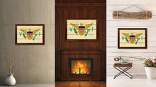 Load image into Gallery viewer, Virgin Islands Country Flag Vintage Canvas Print with Brown Picture Frame Home Decor Gifts Wall Art Decoration Artwork