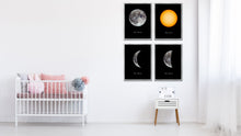 Load image into Gallery viewer, Mercury Print on Canvas Planets of Solar System Silver Picture Framed Art Home Decor Wall Office Decoration