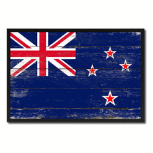 Load image into Gallery viewer, New Zealand Country National Flag Vintage Canvas Print with Picture Frame Home Decor Wall Art Collection Gift Ideas