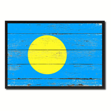 Load image into Gallery viewer, Palau Country National Flag Vintage Canvas Print with Picture Frame Home Decor Wall Art Collection Gift Ideas