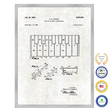 Load image into Gallery viewer, 1958 Keyboard Construction Old Patent Art Print on Canvas Custom Framed Vintage Home Decor Wall Decoration Great for Gifts