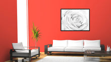 Load image into Gallery viewer, White Rose Flower Framed Canvas Print Home Décor Wall Art