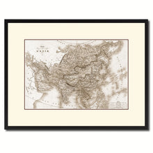 Load image into Gallery viewer, Asia Vintage Sepia Map Canvas Print, Picture Frame Gifts Home Decor Wall Art Decoration