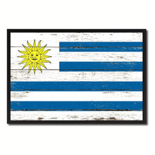 Load image into Gallery viewer, Uruguay Country National Flag Vintage Canvas Print with Picture Frame Home Decor Wall Art Collection Gift Ideas