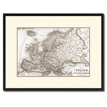 Load image into Gallery viewer, Europe Vintage Sepia Map Canvas Print, Picture Frame Gifts Home Decor Wall Art Decoration