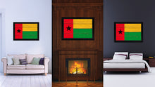 Load image into Gallery viewer, Guinea Bissau Country Flag Vintage Canvas Print with Black Picture Frame Home Decor Gifts Wall Art Decoration Artwork
