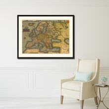 Load image into Gallery viewer, Europe Vintage Antique Map Wall Art Home Decor Gift Ideas Canvas Print Custom Picture Frame