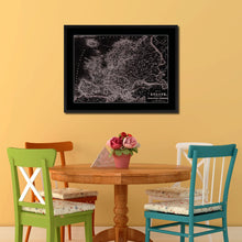 Load image into Gallery viewer, Europe Vintage Vivid Sepia Map Canvas Print, Picture Frames Home Decor Wall Art Decoration Gifts
