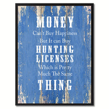 Load image into Gallery viewer, Money Can't Buy Happiness Saying Canvas Print, Black Picture Frame Home Decor Wall Art Gifts