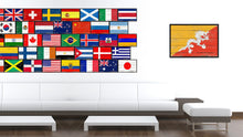 Load image into Gallery viewer, Bhutan Country National Flag Vintage Canvas Print with Picture Frame Home Decor Wall Art Collection Gift Ideas