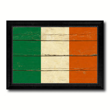 Load image into Gallery viewer, Ireland Country Flag Vintage Canvas Print with Black Picture Frame Home Decor Gifts Wall Art Decoration Artwork