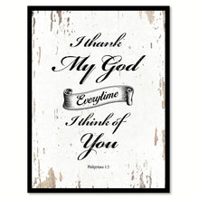 Load image into Gallery viewer, I Thank My God Quote Saying Gift Ideas Home Decor Wall Art 111530