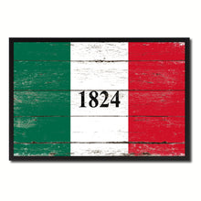 Load image into Gallery viewer, Texas 1824 ALAMO Historical Battle Military Flag Vintage Canvas Print with Picture Frame Home Decor Man Cave Wall Art Collectible Decoration Artwork Gifts