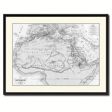 Load image into Gallery viewer, Ancient Africa Vintage B&W Map Canvas Print, Picture Frame Home Decor Wall Art Gift Ideas
