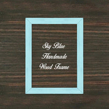 Load image into Gallery viewer, Sky Blue Wood Frame Wholesale Farmhouse Shabby Chic Picture Photo Poster Art Home Decor