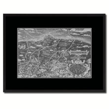Load image into Gallery viewer, Germany Bavaria Vintage Monochrome Map Canvas Print, Gifts Picture Frames Home Decor Wall Art