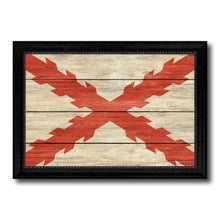 Load image into Gallery viewer, Spanish Ensign Spain Royal War Military Flag Texture Canvas Print with Black Picture Frame Gift Ideas Home Decor Wall Art