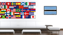 Load image into Gallery viewer, Botswana Country National Flag Vintage Canvas Print with Picture Frame Home Decor Wall Art Collection Gift Ideas