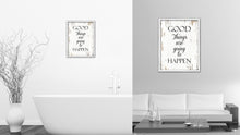 Load image into Gallery viewer, Good Things Are Going To Happen Vintage Saying Gifts Home Decor Wall Art Canvas Print with Custom Picture Frame