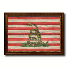 Load image into Gallery viewer, Revolution Split Up New Sprint Military Flag Texture Canvas Print with Brown Picture Frame Home Decor Wall Art Gifts