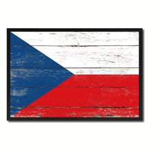 Load image into Gallery viewer, Czech Republic Country National Flag Vintage Canvas Print with Picture Frame Home Decor Wall Art Collection Gift Ideas