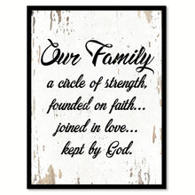 Load image into Gallery viewer, Our Family Kept By God Quote Saying Home Decor Wall Art Gift Ideas 111842