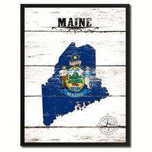 Load image into Gallery viewer, Maine State Flag Gifts Home Decor Wall Art Canvas Print Picture Frames
