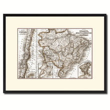 Load image into Gallery viewer, Afghanistan Persia Iraq Iran Vintage Sepia Map Canvas Print, Picture Frame Gifts Home Decor Wall Art Decoration