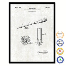 Load image into Gallery viewer, 1936 Screwdriver with Driver Old Patent Art Print on Canvas Custom Framed Vintage Home Decor Wall Decoration Great for Gifts