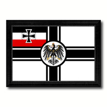 Load image into Gallery viewer, Imperial German Navy 1867-1871 War Military Flag Canvas Print Black Picture Frame Gifts Home Decor Wall Art