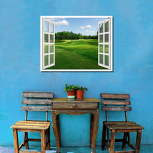 Load image into Gallery viewer, Fleming Island Golf Course Picture French Window Framed Canvas Print Home Decor Wall Art Collection