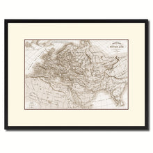 Load image into Gallery viewer, Europe In The Middle Ages Crusades Vintage Sepia Map Canvas Print, Picture Frame Gifts Home Decor Wall Art Decoration