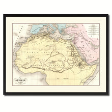 Load image into Gallery viewer, Ancient Africa Vintage Antique Map Wall Art Home Decor Gift Ideas Canvas Print Custom Picture Frame
