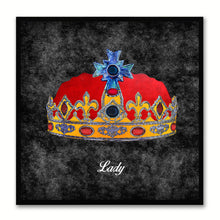 Load image into Gallery viewer, Lady Black Canvas Print Black Frame Kids Bedroom Wall Home Décor