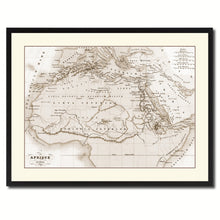 Load image into Gallery viewer, Ancient Africa Vintage Sepia Map Canvas Print, Picture Frame Gifts Home Decor Wall Art Decoration