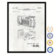 Load image into Gallery viewer, 1952 High fidelity sound reproducing unit with resiliently suspended baffle plate Old Patent Art Print on Canvas Custom Framed Vintage Home Decor Wall Decoration Great for Gifts