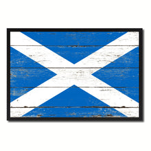 Load image into Gallery viewer, Scotland Country National Flag Vintage Canvas Print with Picture Frame Home Decor Wall Art Collection Gift Ideas