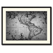 Load image into Gallery viewer, America Vintage B&W Map Canvas Print, Picture Frame Home Decor Wall Art Gift Ideas