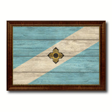 Load image into Gallery viewer, Madison City Wisconsin State Texture Flag Canvas Print Brown Picture Frame