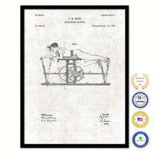Load image into Gallery viewer, 1885 Excercising Machine Old Patent Art Print on Canvas Custom Framed Vintage Home Decor Wall Decoration Great for Gifts