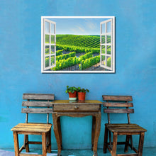 Load image into Gallery viewer, Wine Vineyards Napa Valley California Picture French Window Framed Canvas Print Home Decor Wall Art Collection