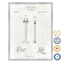 Load image into Gallery viewer, 1866 Nut Wrench Old Patent Art Print on Canvas Custom Framed Vintage Home Decor Wall Decoration Great for Gifts